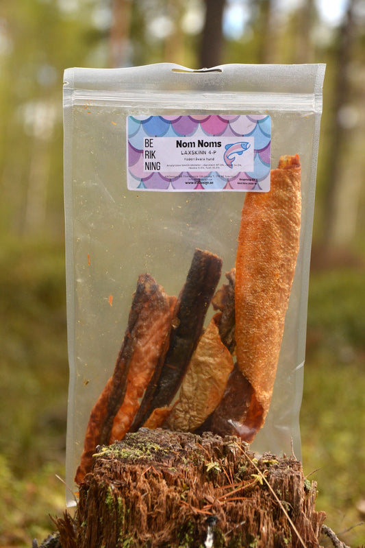 Torkad Laxskinn 4-pack