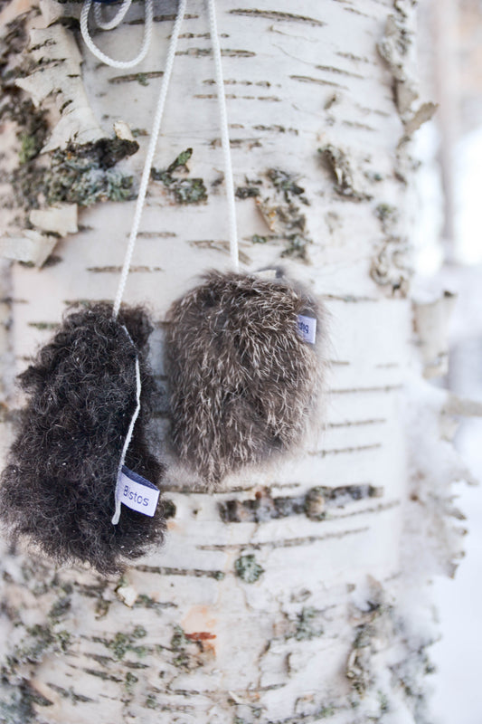 Kattleksak - Äkta päls/ull