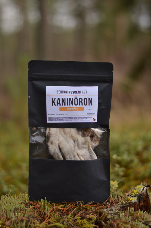 Kaninöron med päls, 5-pack